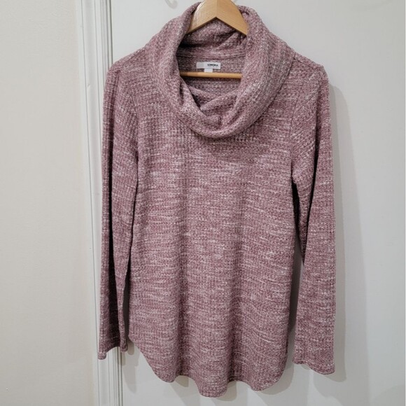 Sonoma Heather Red Cowl Neck Knit Top Size Medium see close photo for color - Picture 2 of 12